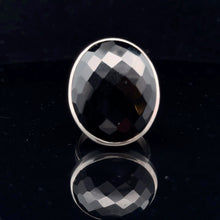 Load image into Gallery viewer, Onyx Ring Silver 925 Size 21 front