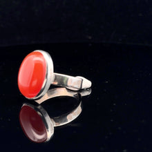 Load image into Gallery viewer, Carnelian Ring Silver 925