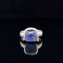 Load image into Gallery viewer, Tanzanite Ring Silver 925 Size 21 front