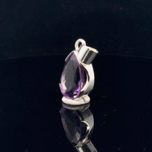 Load image into Gallery viewer, Amethyst Pendant Silver 925 33 mm