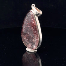 Load image into Gallery viewer, Quartz with Hematite Pendant Silver 925 50 mm