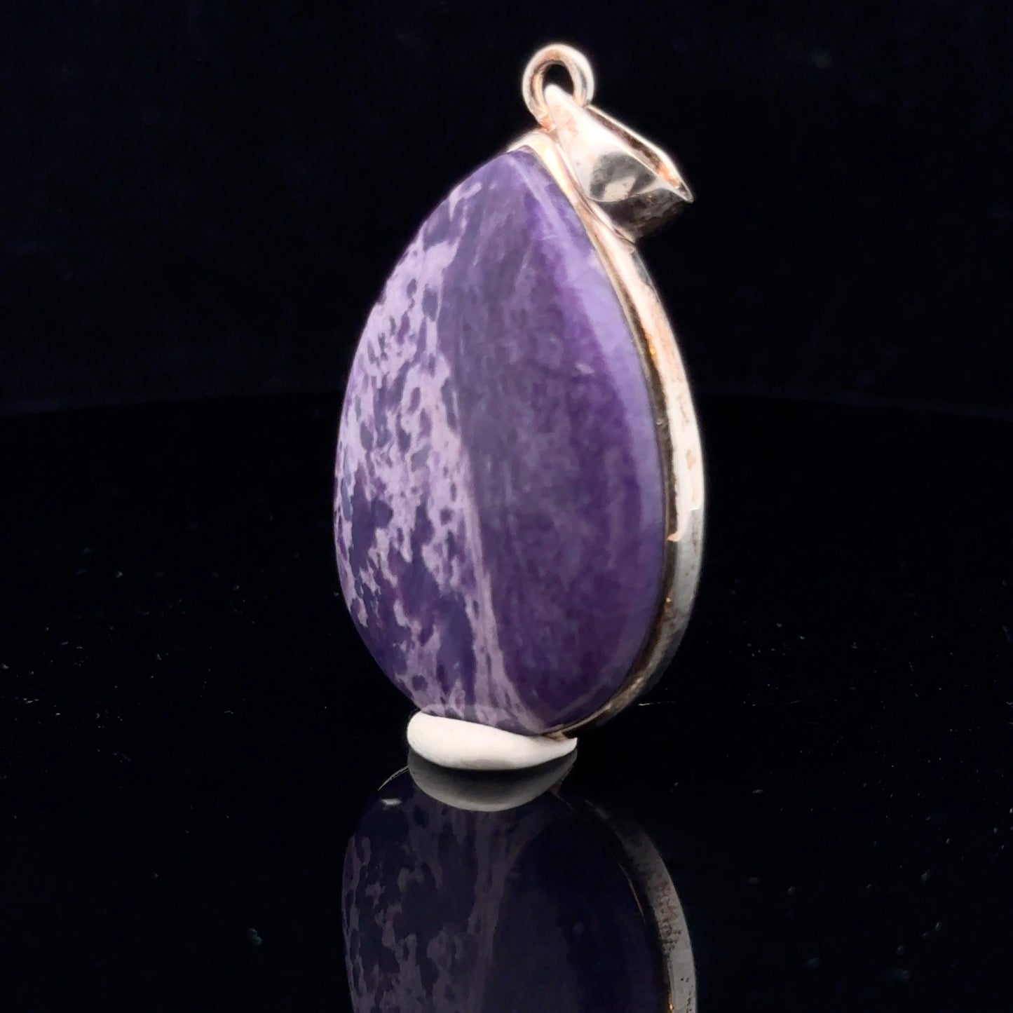 Charoite Pendant Silver 925 50 mm