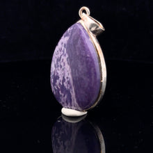 Load image into Gallery viewer, Charoite Pendant Silver 925 50 mm