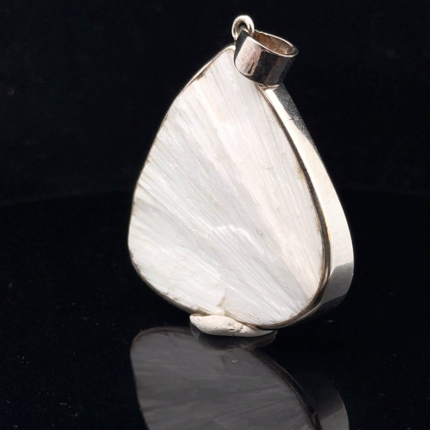 Scolecite Pendant Silver 925 55 mm
