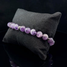 Загрузить изображение в средство просмотра галереи, Amethyst Bracelet – 10 mm, 19 Beads