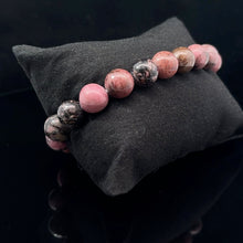 Lejupielādēt attēlu galerijas skatītājā, Rodonīta rokassprādze 10mm, 19 krelles