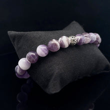 Lejupielādēt attēlu galerijas skatītājā, Ametista rokassprādze 10mm, 23 krelles