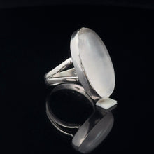 Load image into Gallery viewer, Selenite ring size 15: silver 925