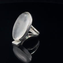 Load image into Gallery viewer, Selenite ring size 15: silver 925