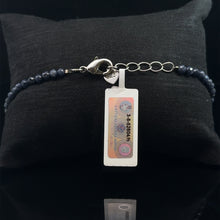 Lejupielādēt attēlu galerijas skatītājā, Rokassprādze safīra slīpēta, 3mm, 47 krelles