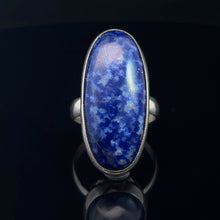 Lejupielādēt attēlu galerijas skatītājā, Gredzens Sodalīts, 18.izm., sudrabs 925