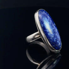 Lejupielādēt attēlu galerijas skatītājā, Gredzens Sodalīts, 18.izm., sudrabs 925