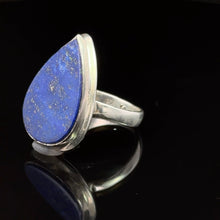 Lejupielādēt attēlu galerijas skatītājā, Gredzens Lazurīts, 18,5, sudrabs 925