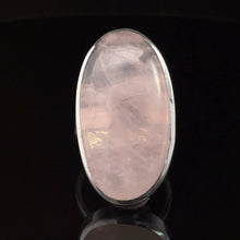 Load image into Gallery viewer, Ring Quartz pink 18 size: silver 925