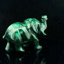 Load image into Gallery viewer, Malachite Elephant, 8 x 3 x 5 cm