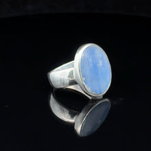 Load image into Gallery viewer, Kyanite ring, size 16.5; 925 sterling silver