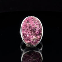 Load image into Gallery viewer, Kobolto calcite ring, size 19; 925 sterling silver