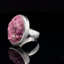 Load image into Gallery viewer, Kobolto calcite ring, size 19; 925 sterling silver