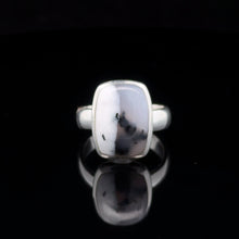 Lejupielādēt attēlu galerijas skatītājā, Gredzens Ahāts, merlenīts, 19. izmērs; sudrabs 925