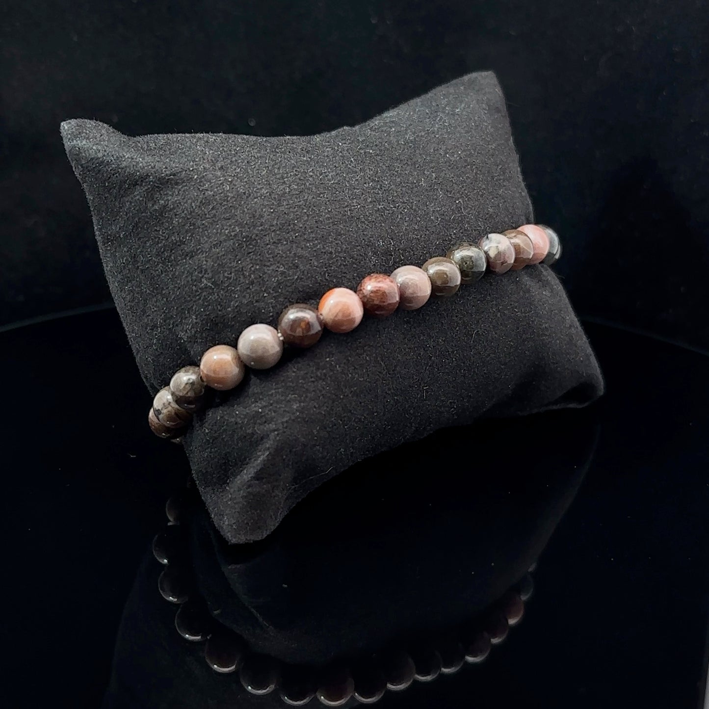 Jasper Bead Bracelet 6 mm 29 Beads.