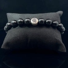 Load image into Gallery viewer, Shungite Bead Bracelet 10 mm 20 Beads