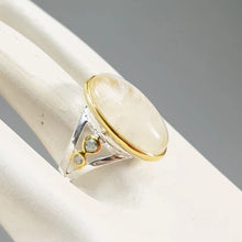Загрузить изображение в средство просмотра галереи, Moonstone (Adularia) Ring 22×13 mm Size 18 Silver 925