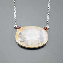 Load image into Gallery viewer, Moonstone (Adularia) Pendant with Chain 45 cm Silver 925