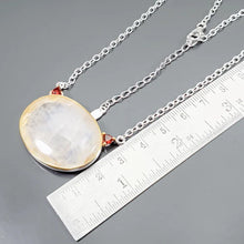 Load image into Gallery viewer, Moonstone (Adularia) Pendant with Chain 45 cm Silver 925