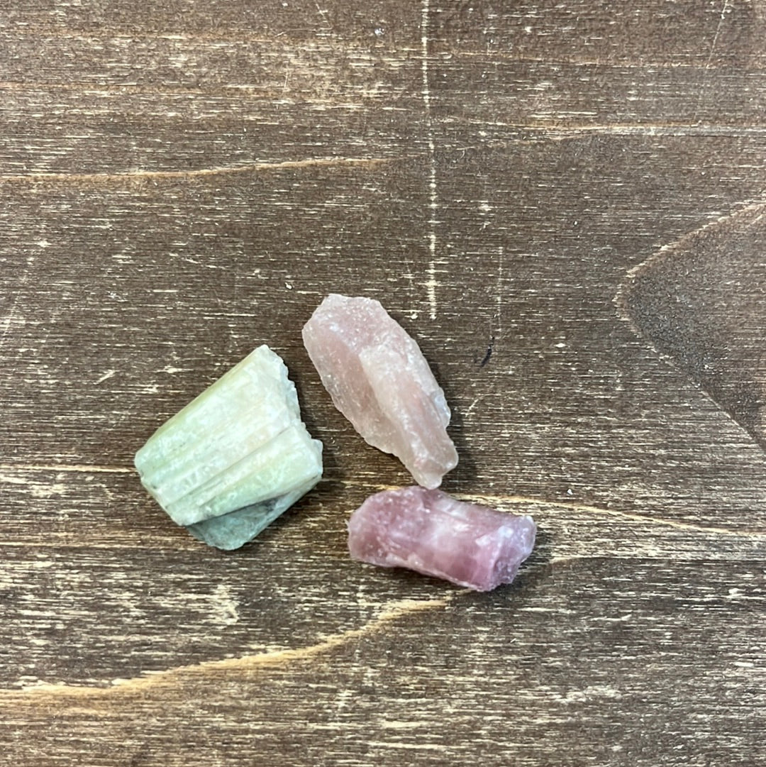 Watermelon Tourmaline Crystal 2–4 g 15–23 mm