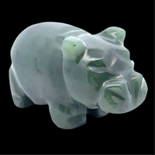 Lejupielādēt attēlu galerijas skatītājā, Nīlzirgs Nefrītā (Sayan), 7,5 cm, 190 grami
