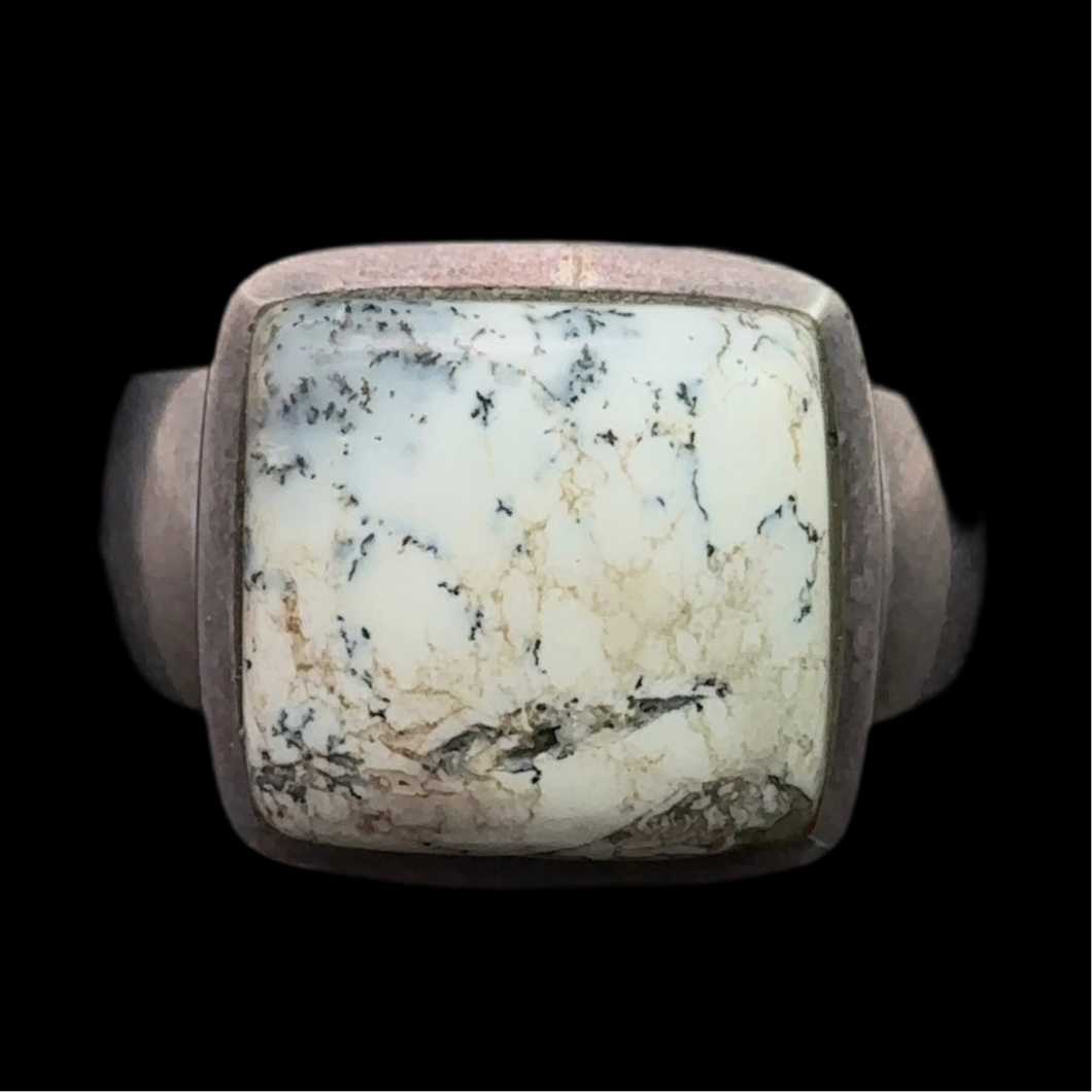 Ring Agate Merlenite 9g, size 21 
