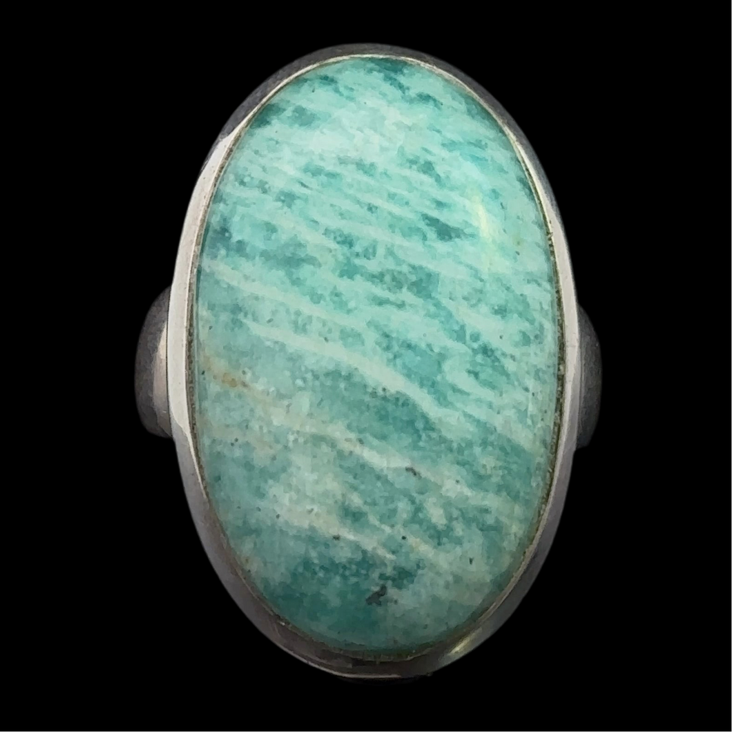Amazonite ring 12g, size 19