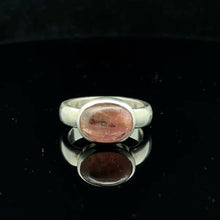 Load image into Gallery viewer, Pink Tourmaline Ring, size 18.5; 925 sterling silver
