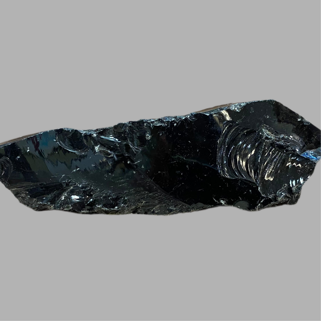 Obsidian, 11 by 2 cm, 110 g