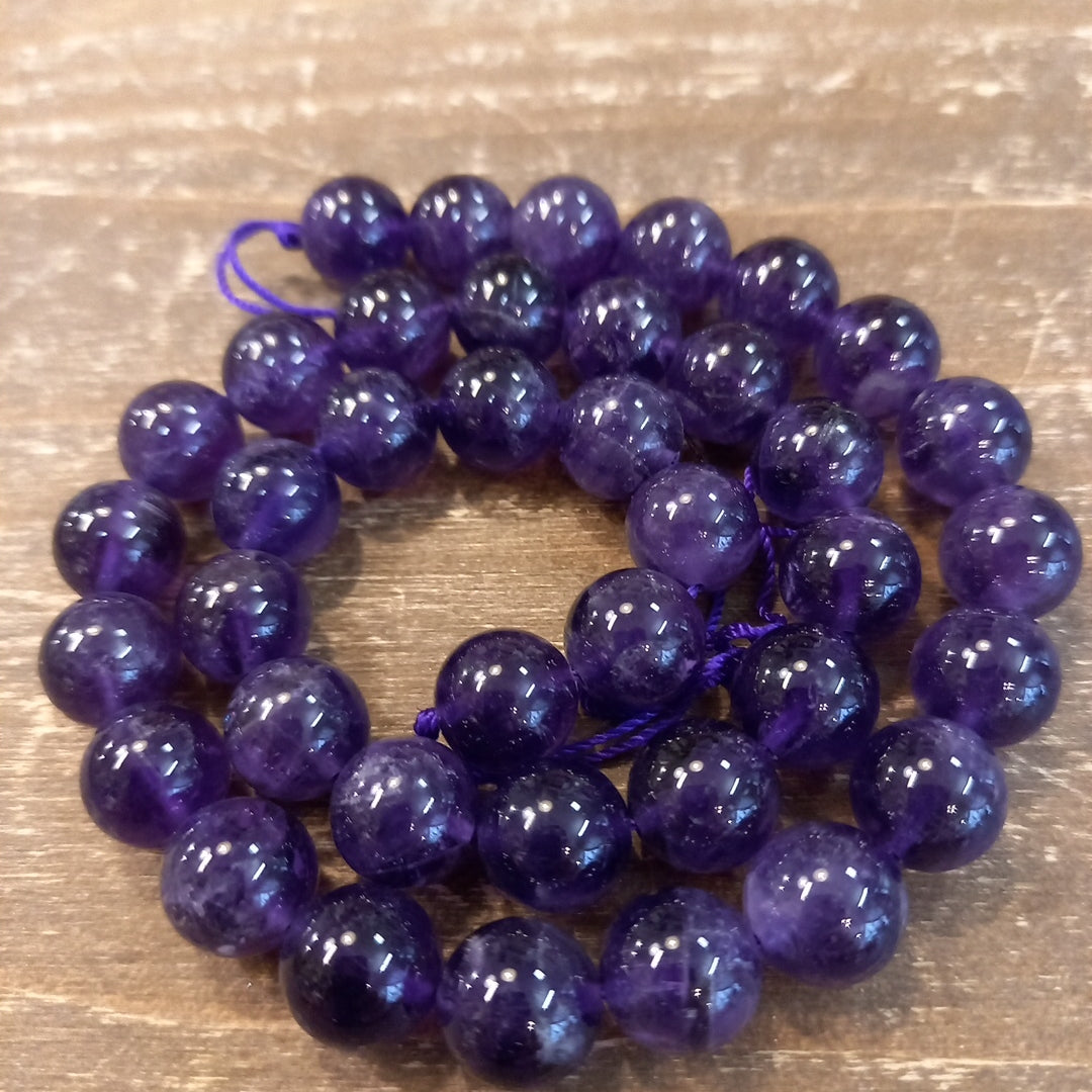 Amethyst Beads – 10 mm