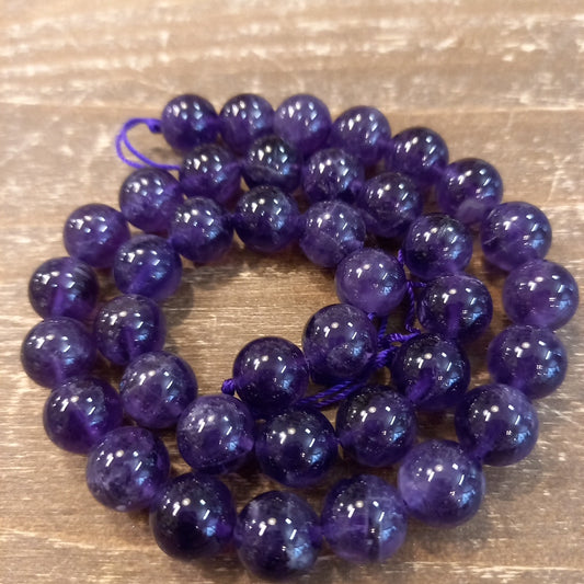 Amethyst Beads – 10 mm