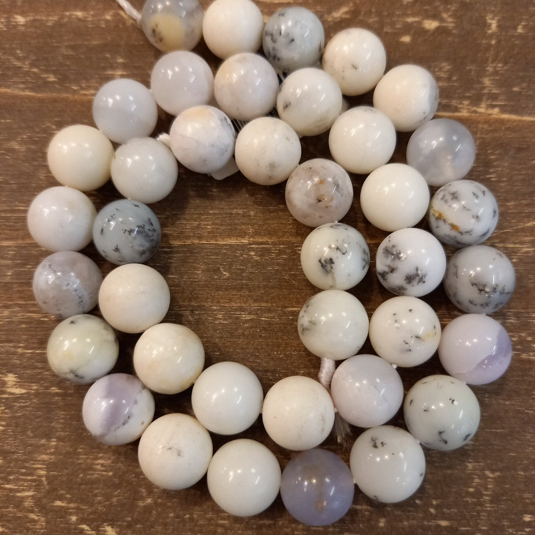 Natural merlinite agate beads