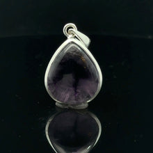 Load image into Gallery viewer, Amethyst pendant 6.5 g, 3 by 2 cm; silver 925
