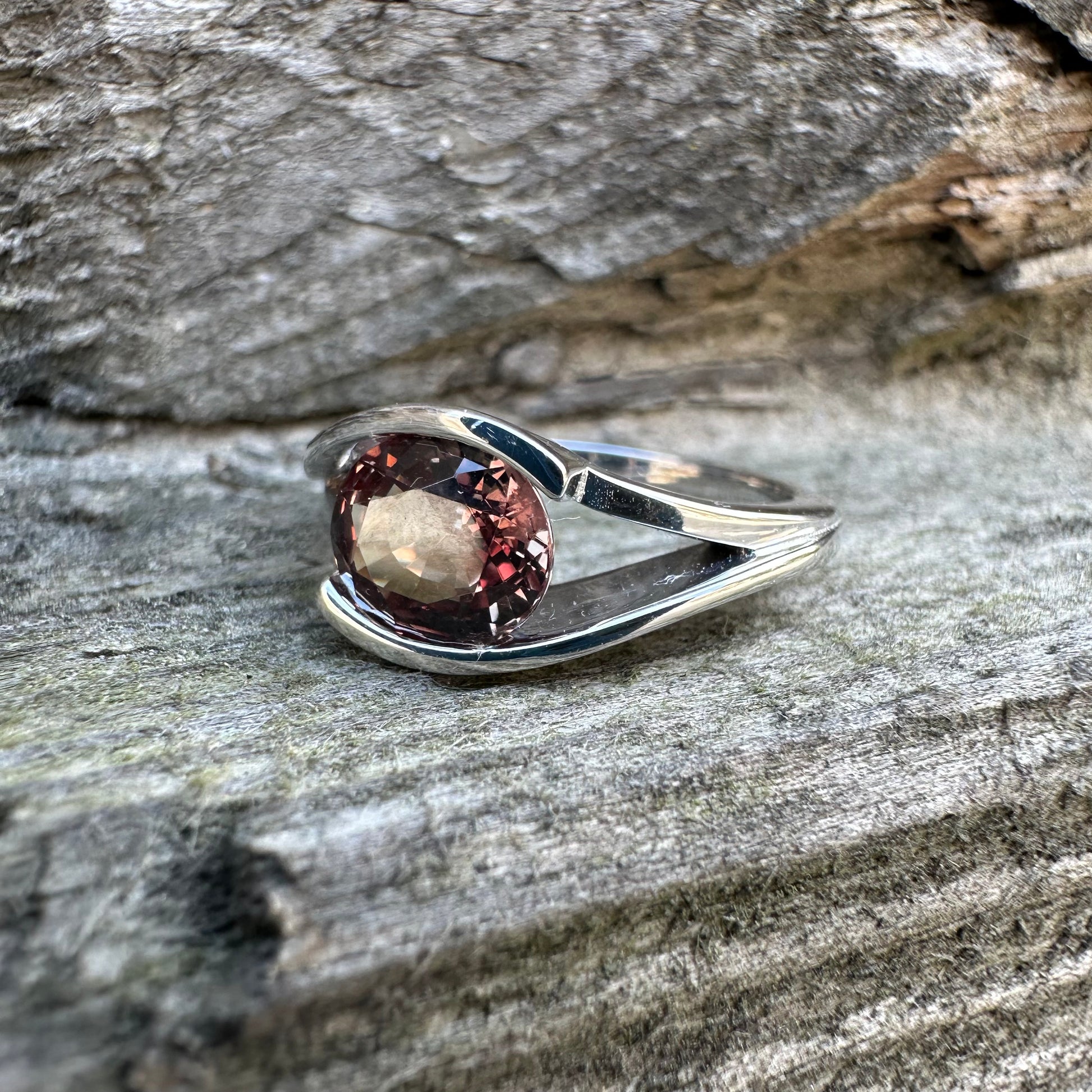 Garnet Ring Gold 585 Size 17.5 2.3 ct