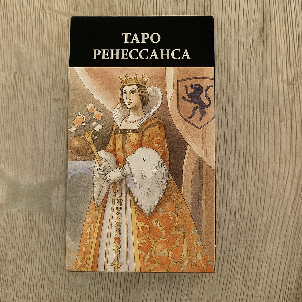 Back of Renaissance Tarot Tarot Encyclopedia Avalon/Hachette deck