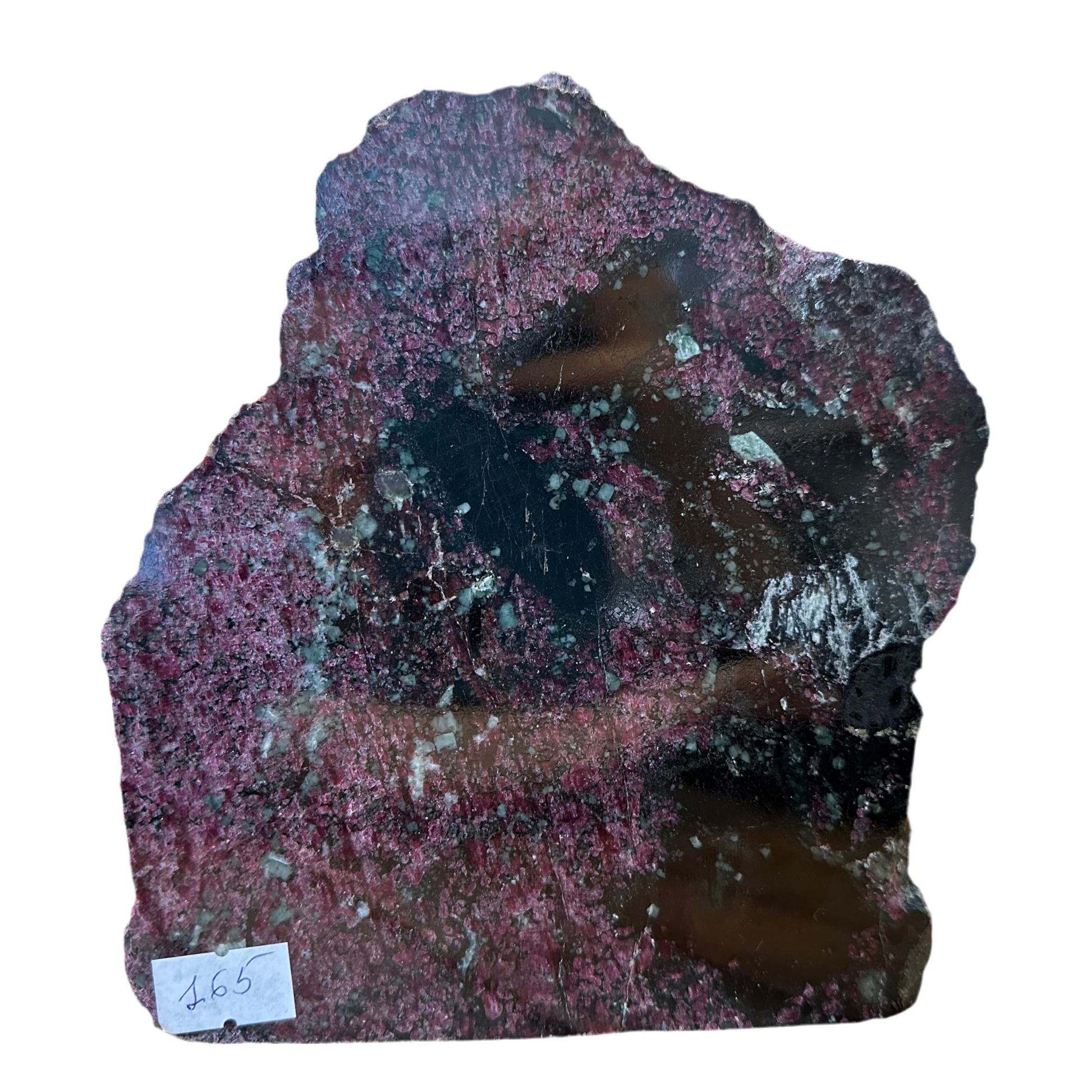 Eudialyte and Aegirine Crystal 1.150 kg 16 × 15 × 3 cm