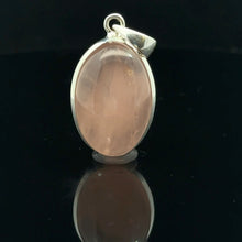 Load image into Gallery viewer, Pink Quartz Pendant, 9.5g, 3.5 x 2cm; 925 Sterling Silver
