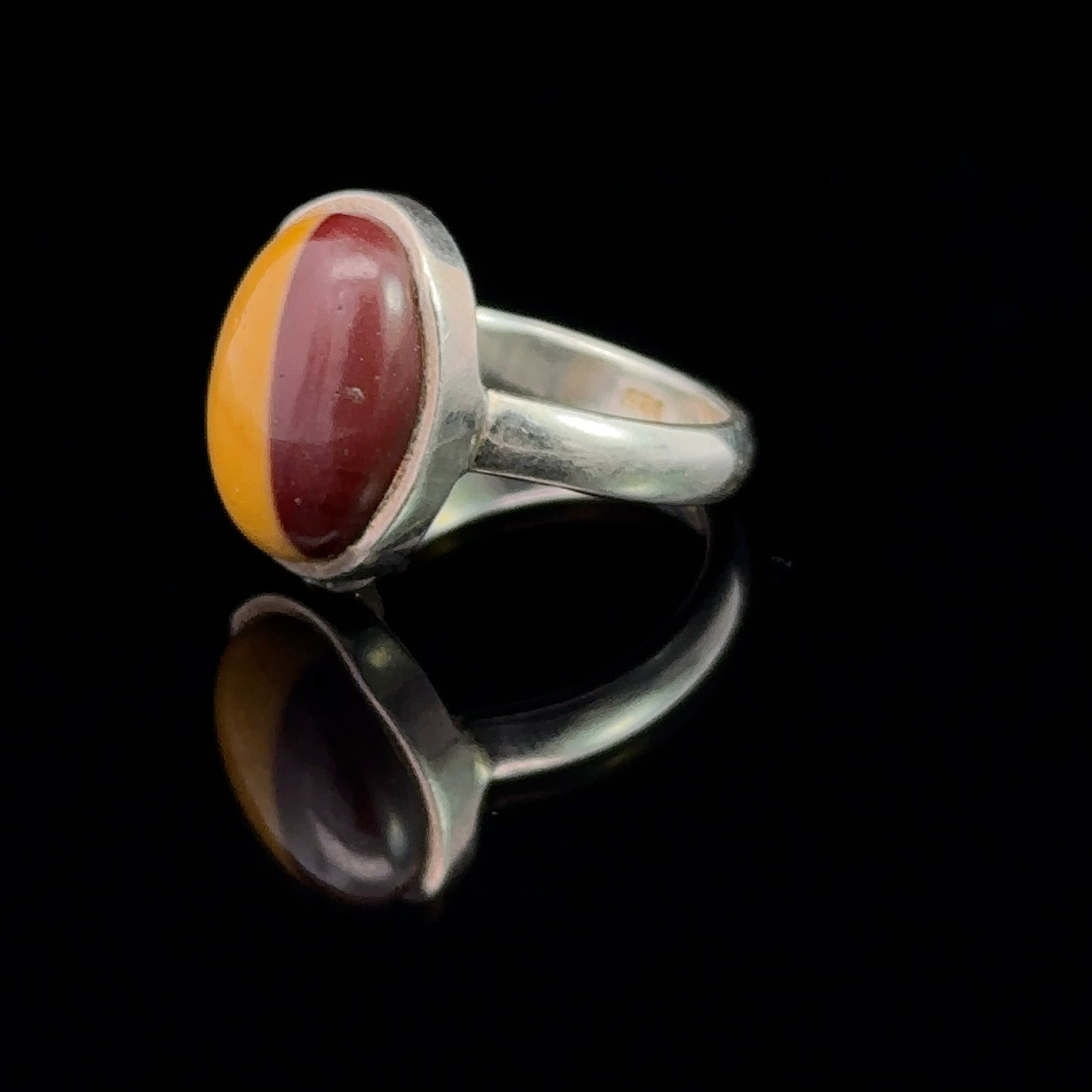 Jasper Ring Silver 925 Size 16