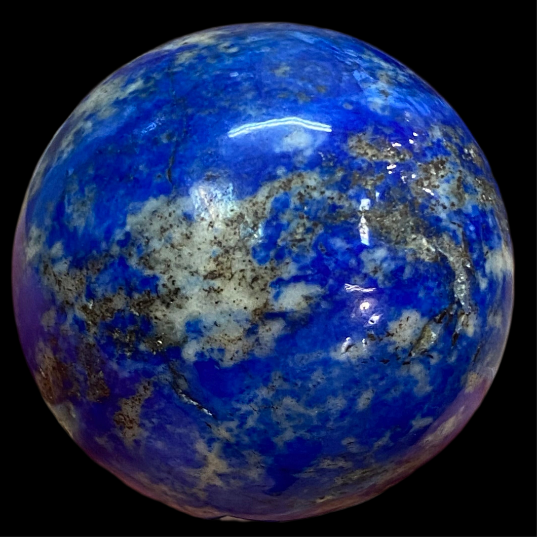 Lapis Lazuli Ball; Afghanistan; diameter 4.5 cm