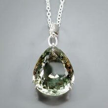 Загрузить изображение в средство просмотра галереи, Кулон Празиолит  с цепочкой  460x45x14 мм  12.2 гр ; серебро 925
