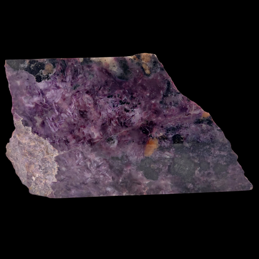 Charoite 970 g 9 × 18 × 3 cm