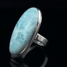 Load image into Gallery viewer, Larimar ring, size 17, silver 925
