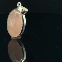 Load image into Gallery viewer, Pink Quartz Pendant, 9.5g, 3.5 x 2cm; 925 Sterling Silver

