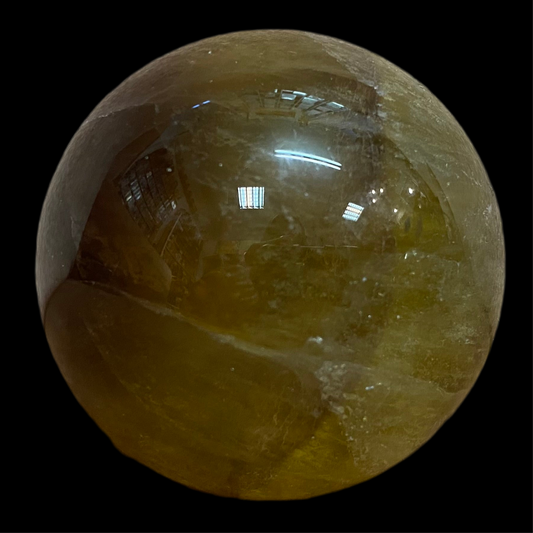 Honey Fluorite Sphere 248 g 5 cm