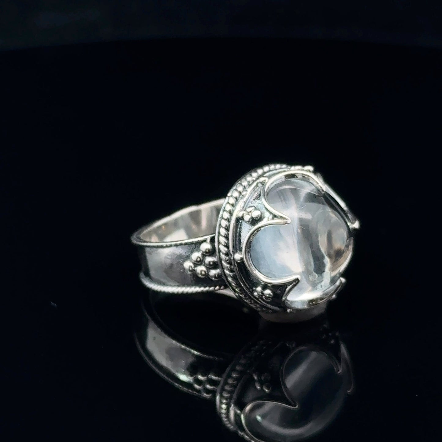 Lemurian Quartz FROJE Ring Silver 925 Size 16